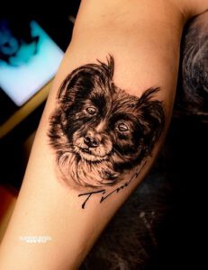 Superfuerza tattoo - perro realista